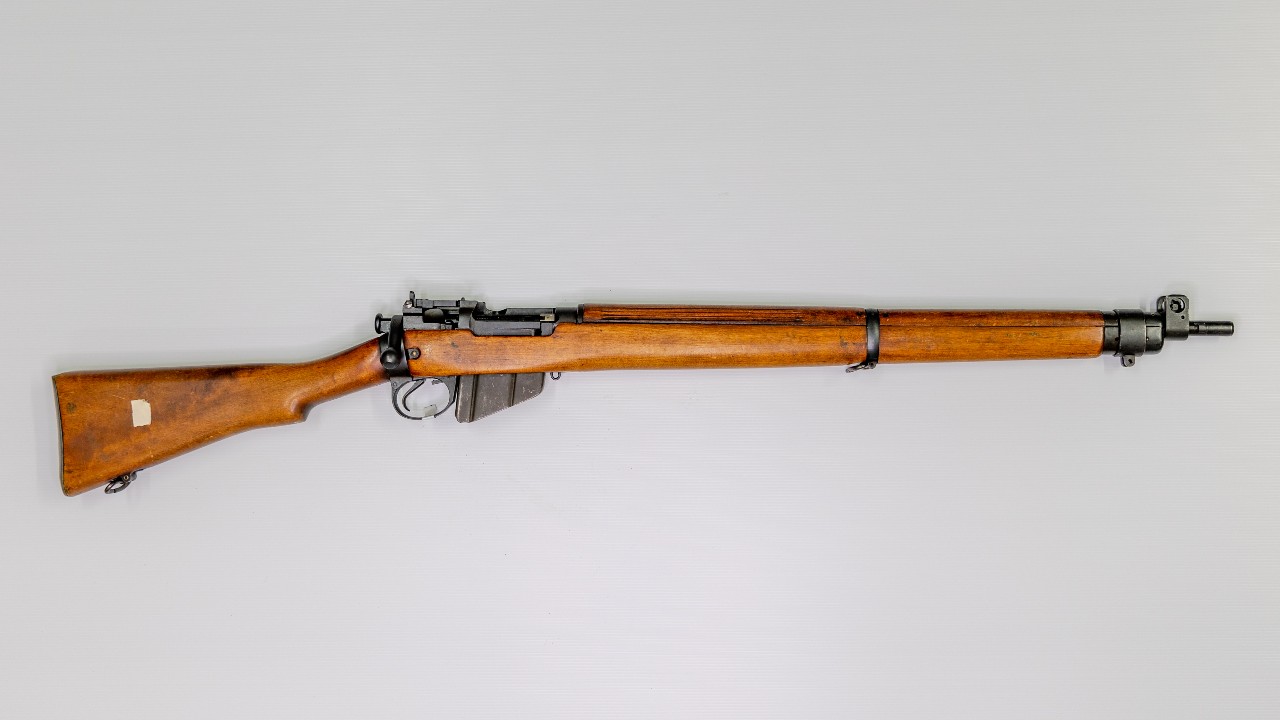 A bolt-action 303 rifle.