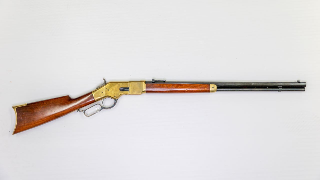 A lever-action rifle.